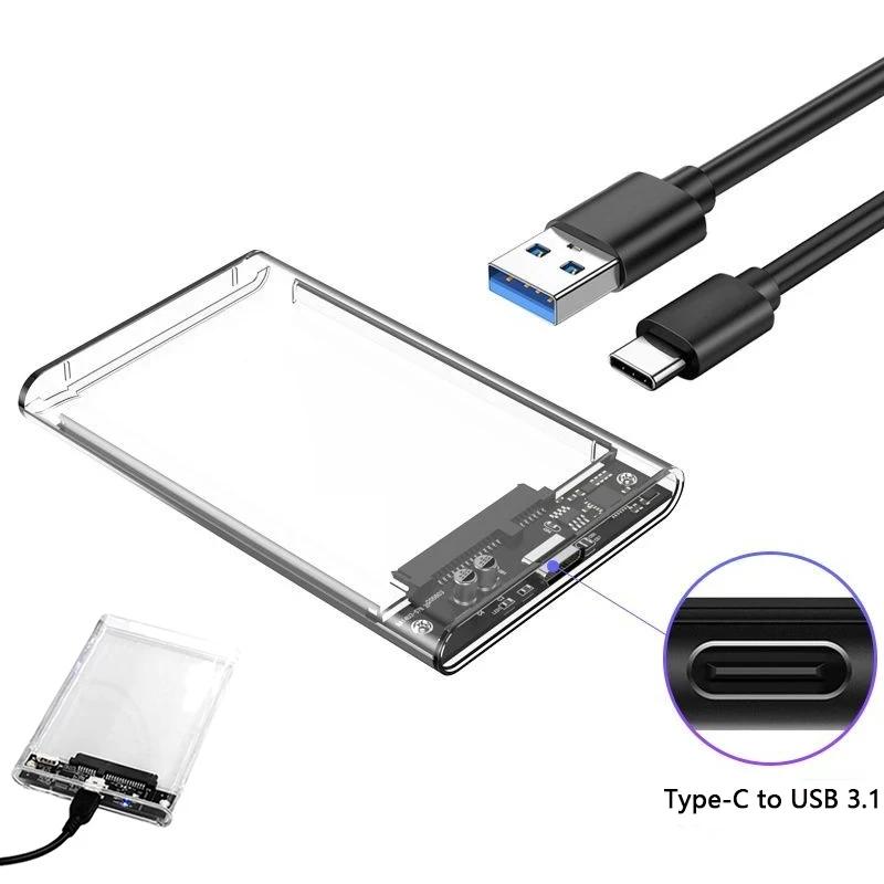 USB 3.0 C Ÿ  HDD Ŭ,  ϵ ̺ ũ ̽, Ʈ SATA ڽ SSD ϵ ũ ڽ, 2.5 ġ HDD SSD ̽